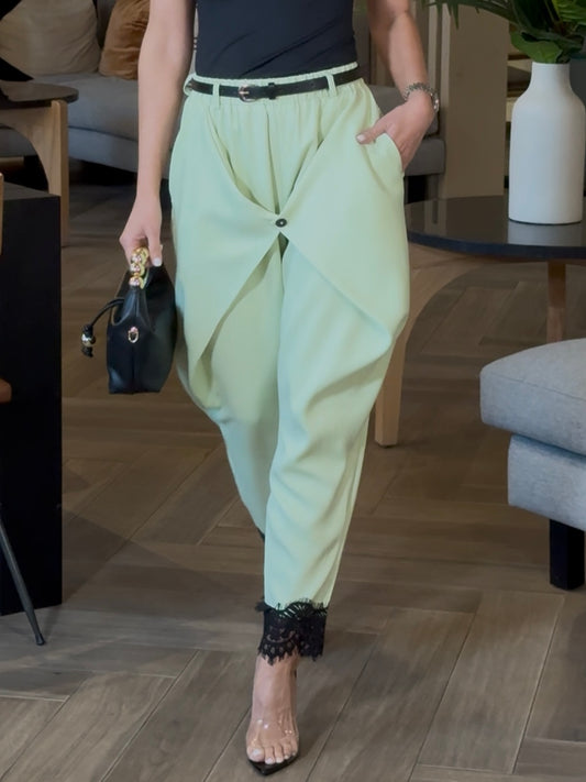 Aitana Green/Black Lace Pants