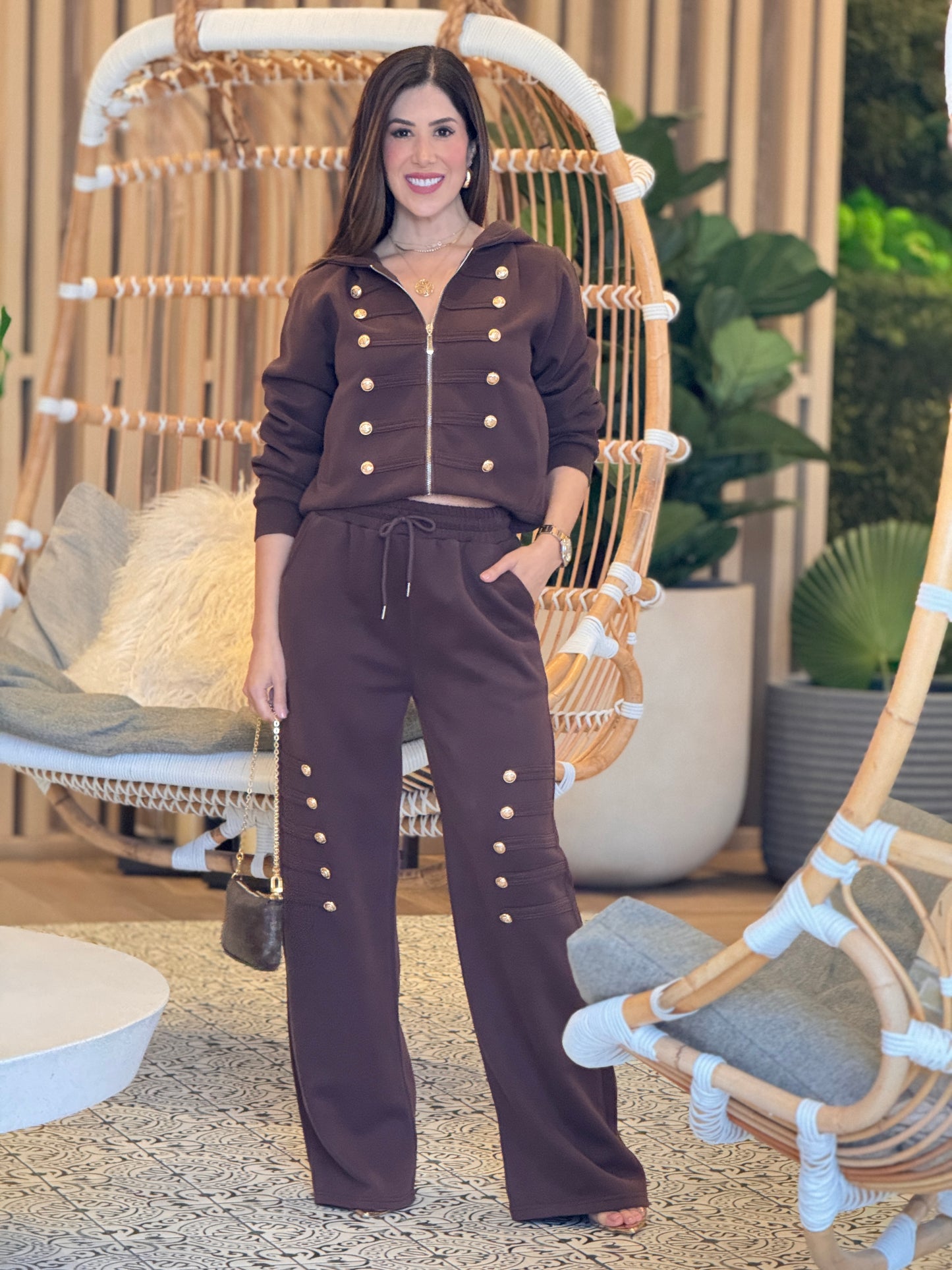 Liberty Brown Studs Sport Set