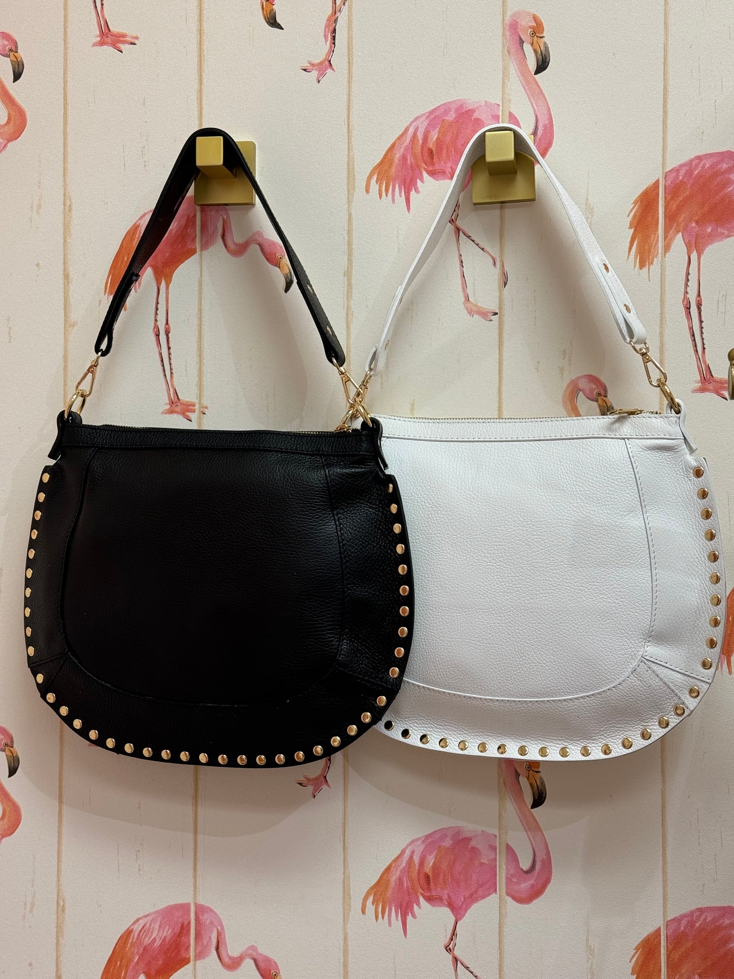Round Classic Leather Bag