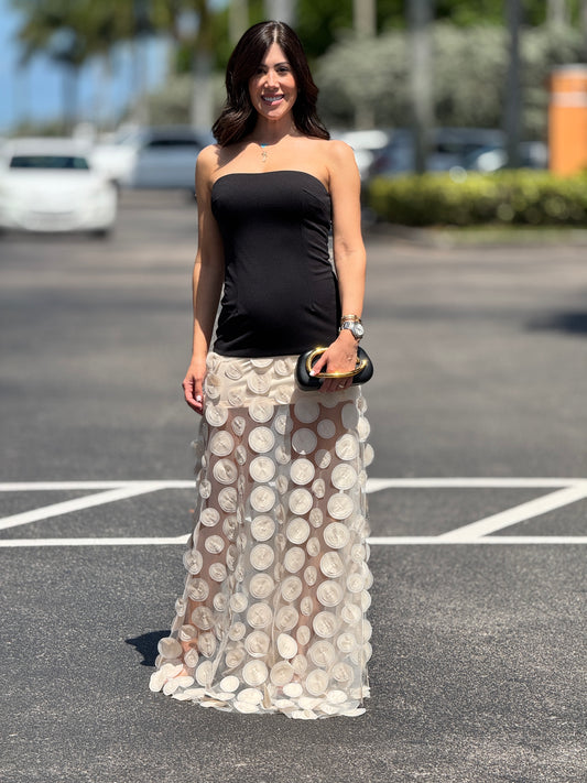 Swan Black/White Circles Dress Gala