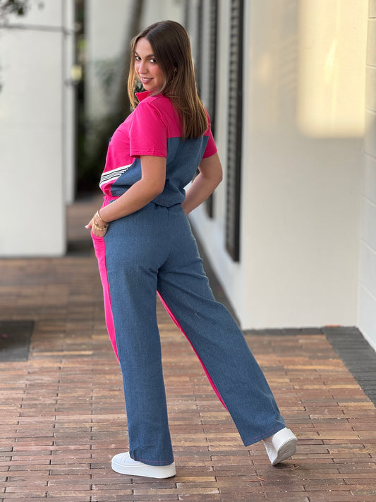 Marianne Pink Lines Sport Set