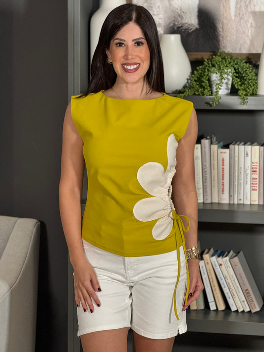 Milka Yellow Flower Top