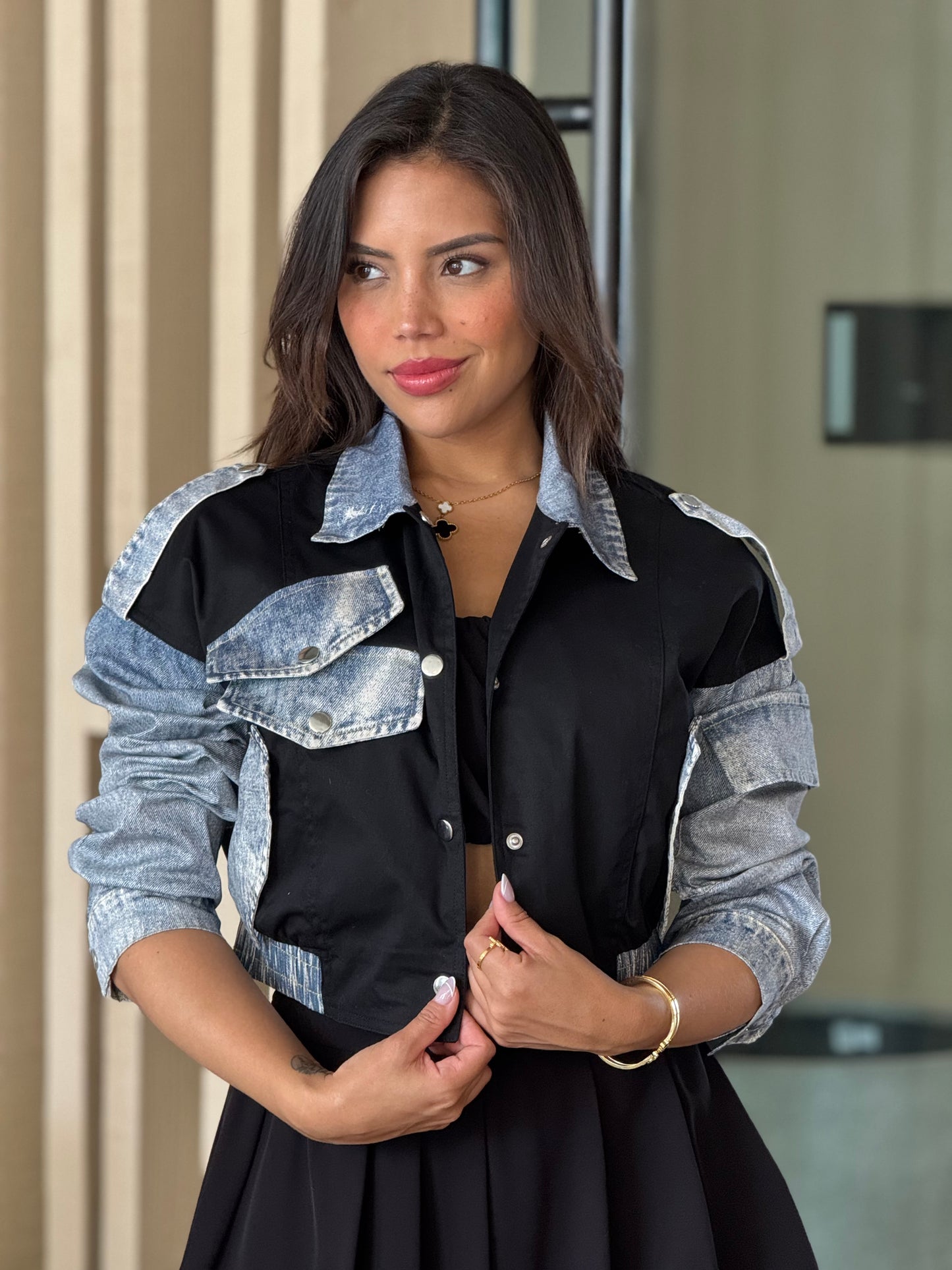 Norkys Black/Denim Jacket