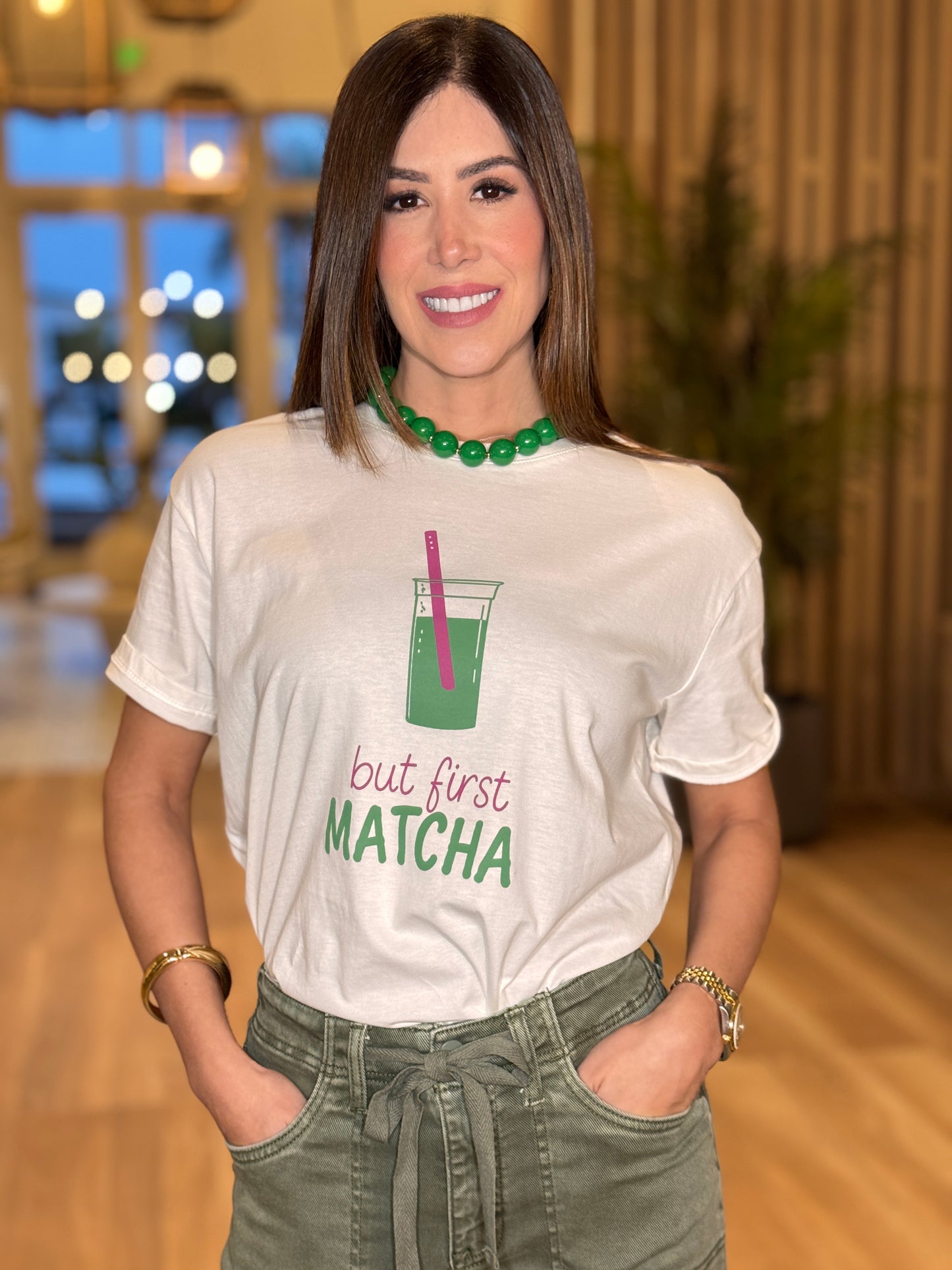 Matcha White T-Shirt