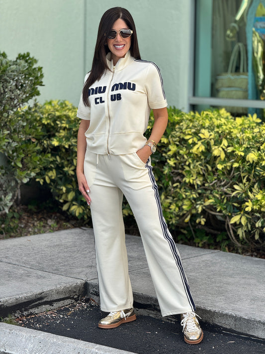 Miu Club White Sport Set