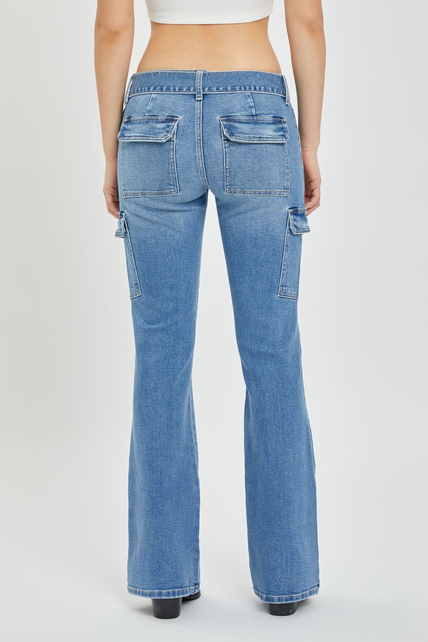 Celina Low Rise Cargo Jeans