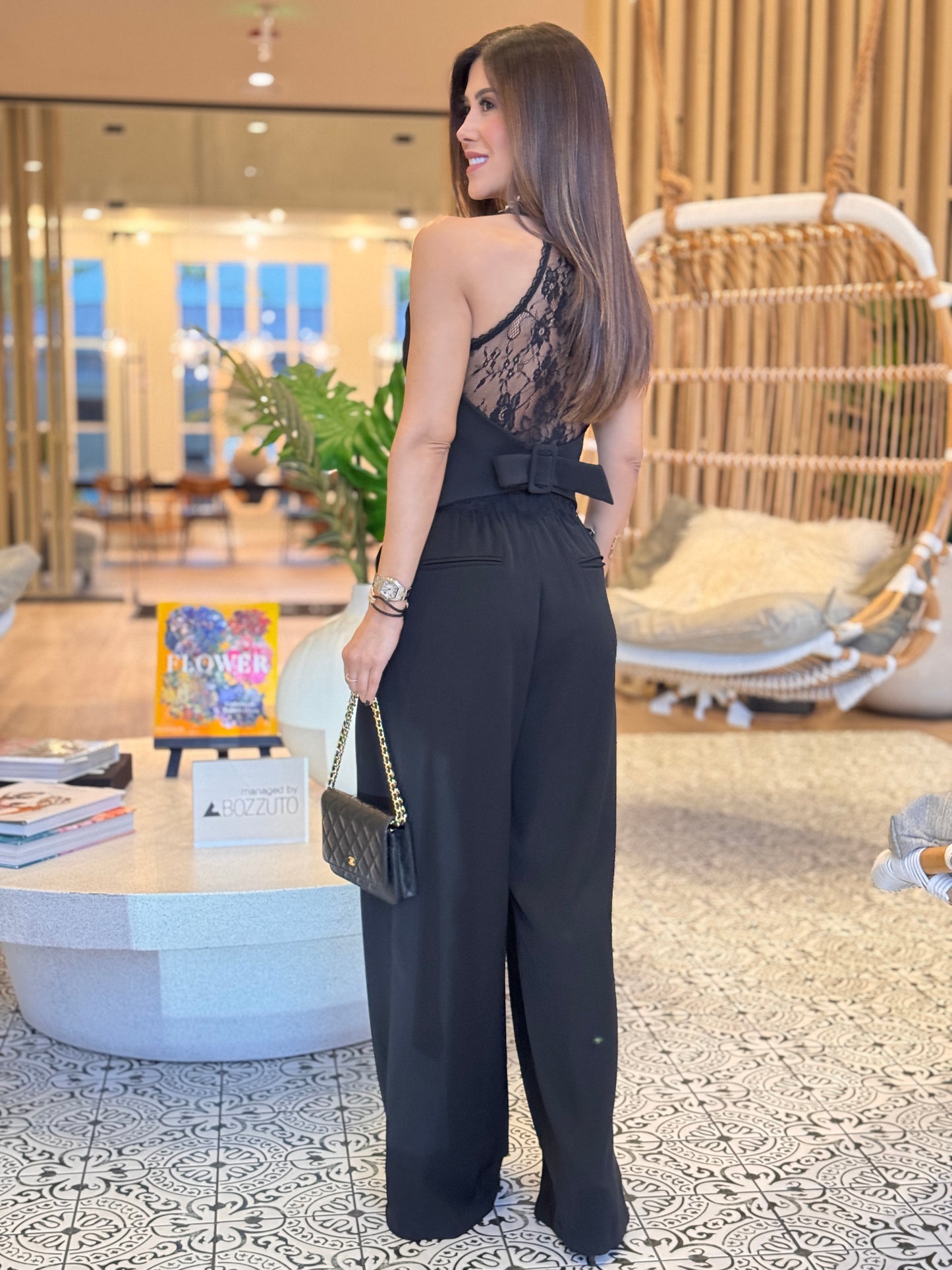 Evelyn Black Trouser Pants