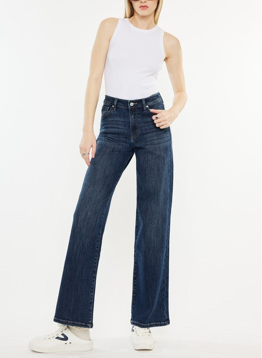 KanCan Dark Wash Wide Jeans