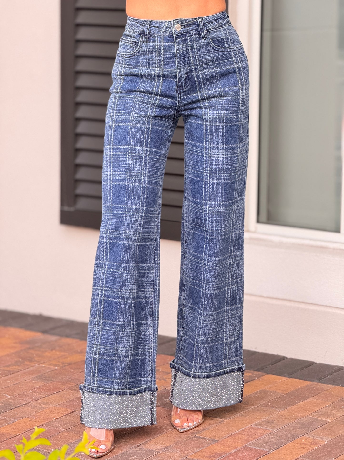 Muy Denim Tweed Boot Jeans
