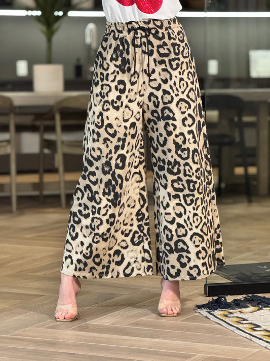 Maitte Leopard Italian Pants