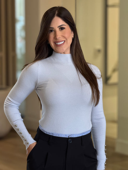 Francis Blue Sweater Top