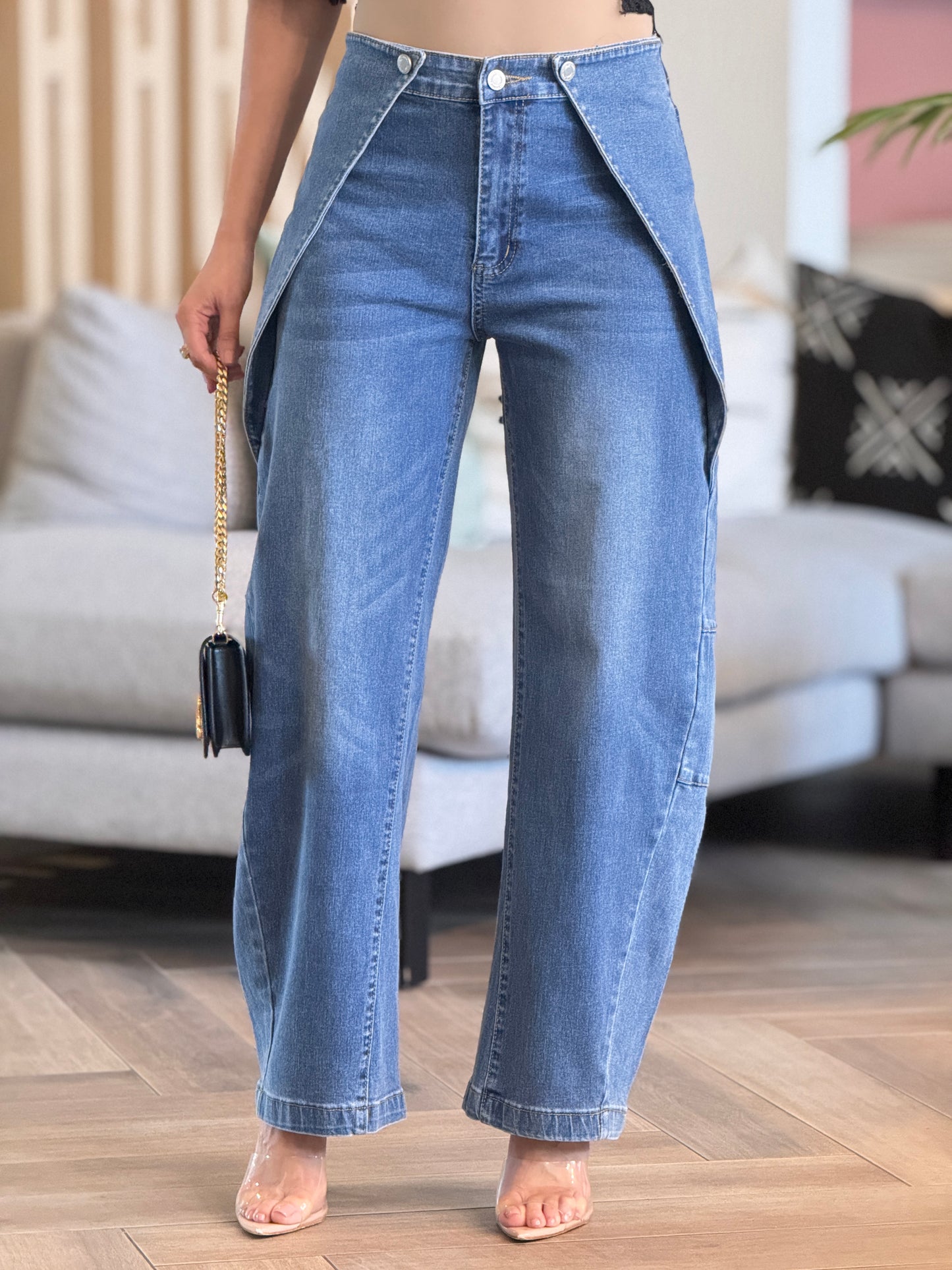 Muy Mid Denim Flaps Jeans