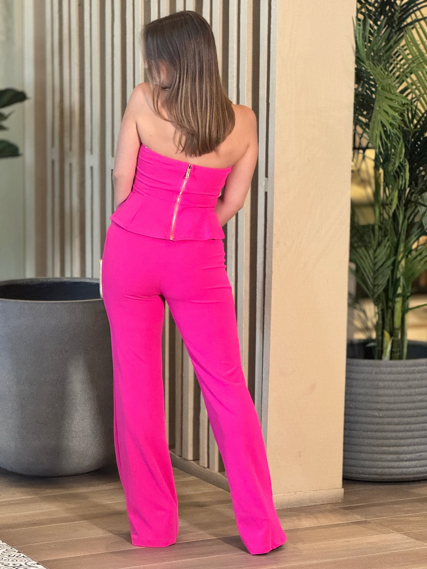 Valentine Pink Strapless Set Gala