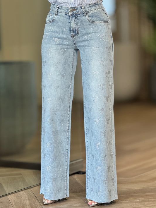 The Bows Rhinestone Jeans