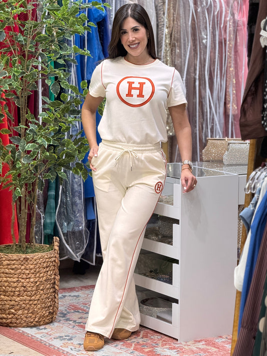 Hermie Ivory/Orange Sport Set