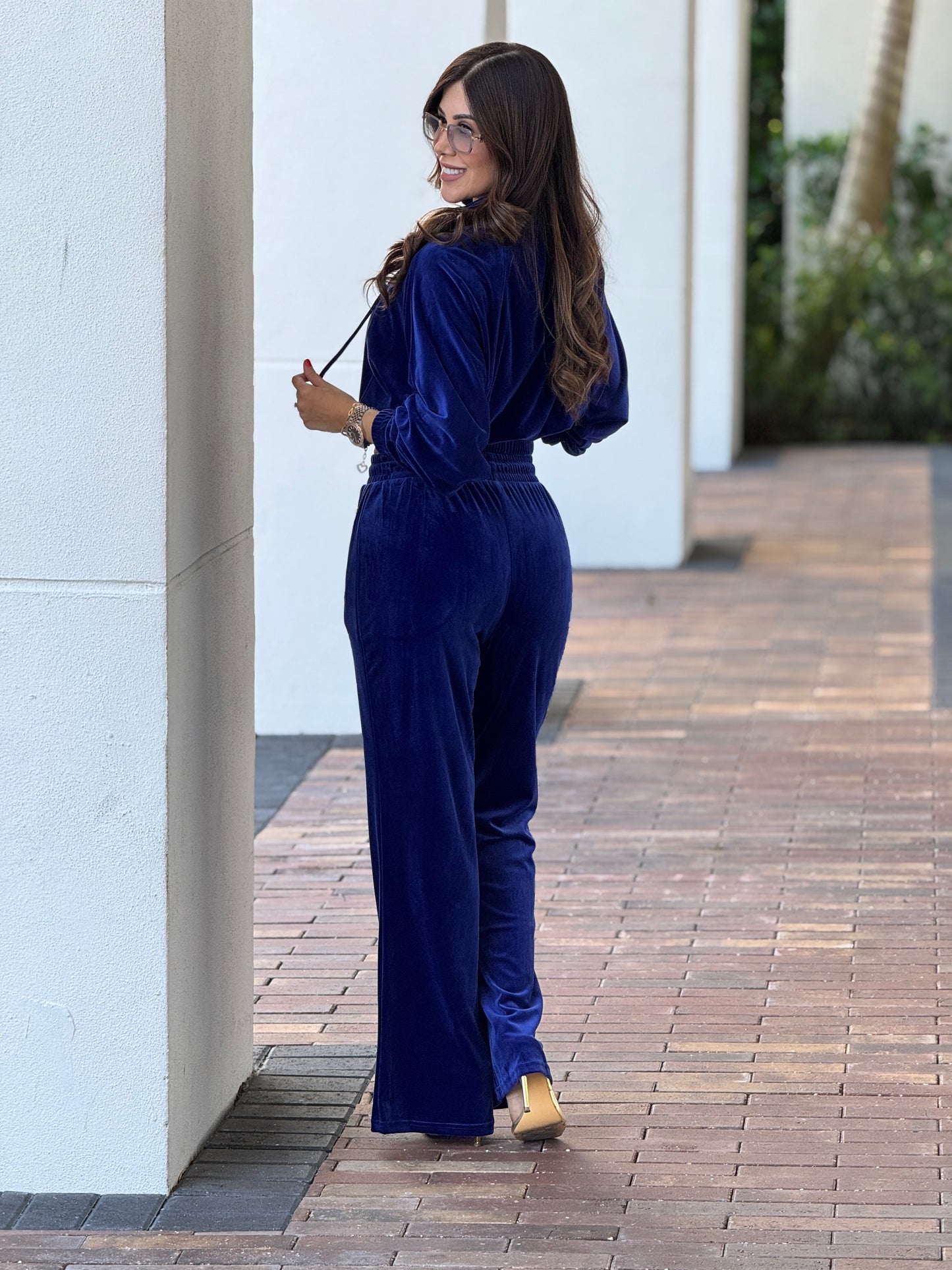 Poem Blue Velvet Sport Set