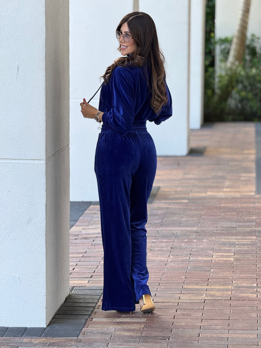 Poem Blue Velvet Sport Set