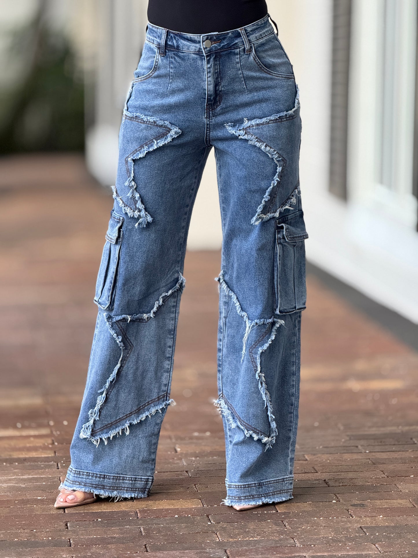 Star Denim Cargo Pants