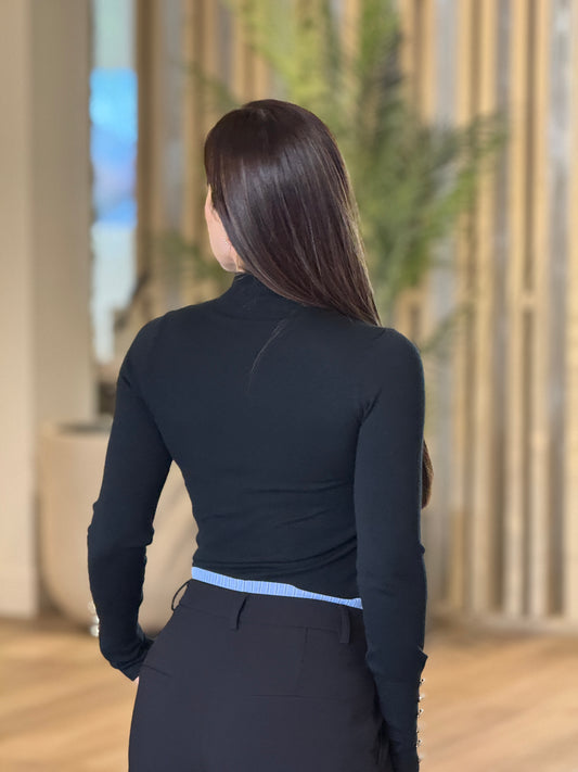 Francis Black Sweater Top