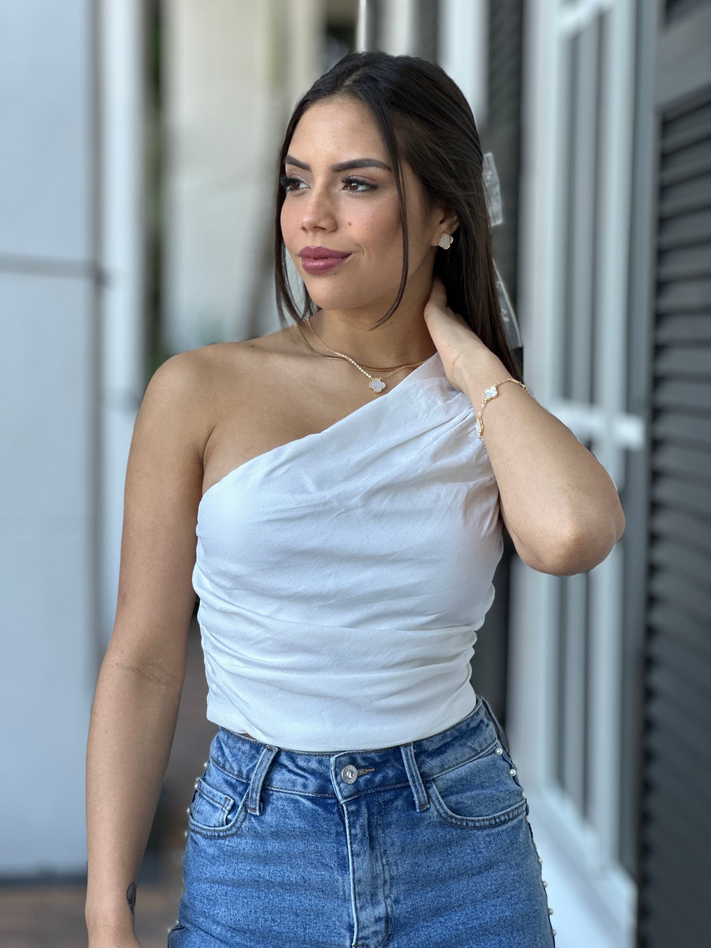 Ana Lucía One Shoulder Tops (3 colors)