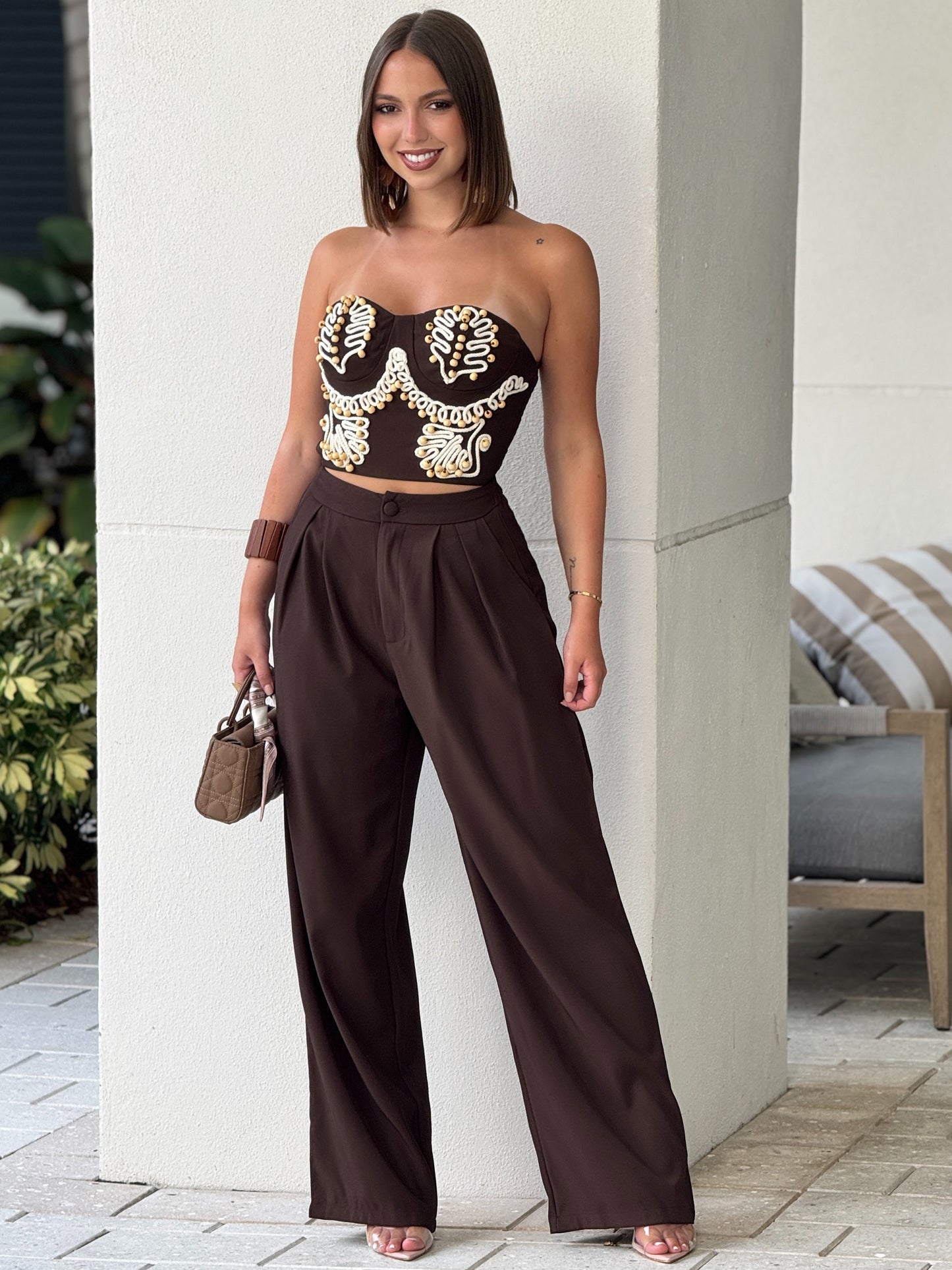 Karen Brown Beads Corset Set