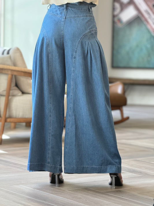 Mable Denim Palazzo Pants