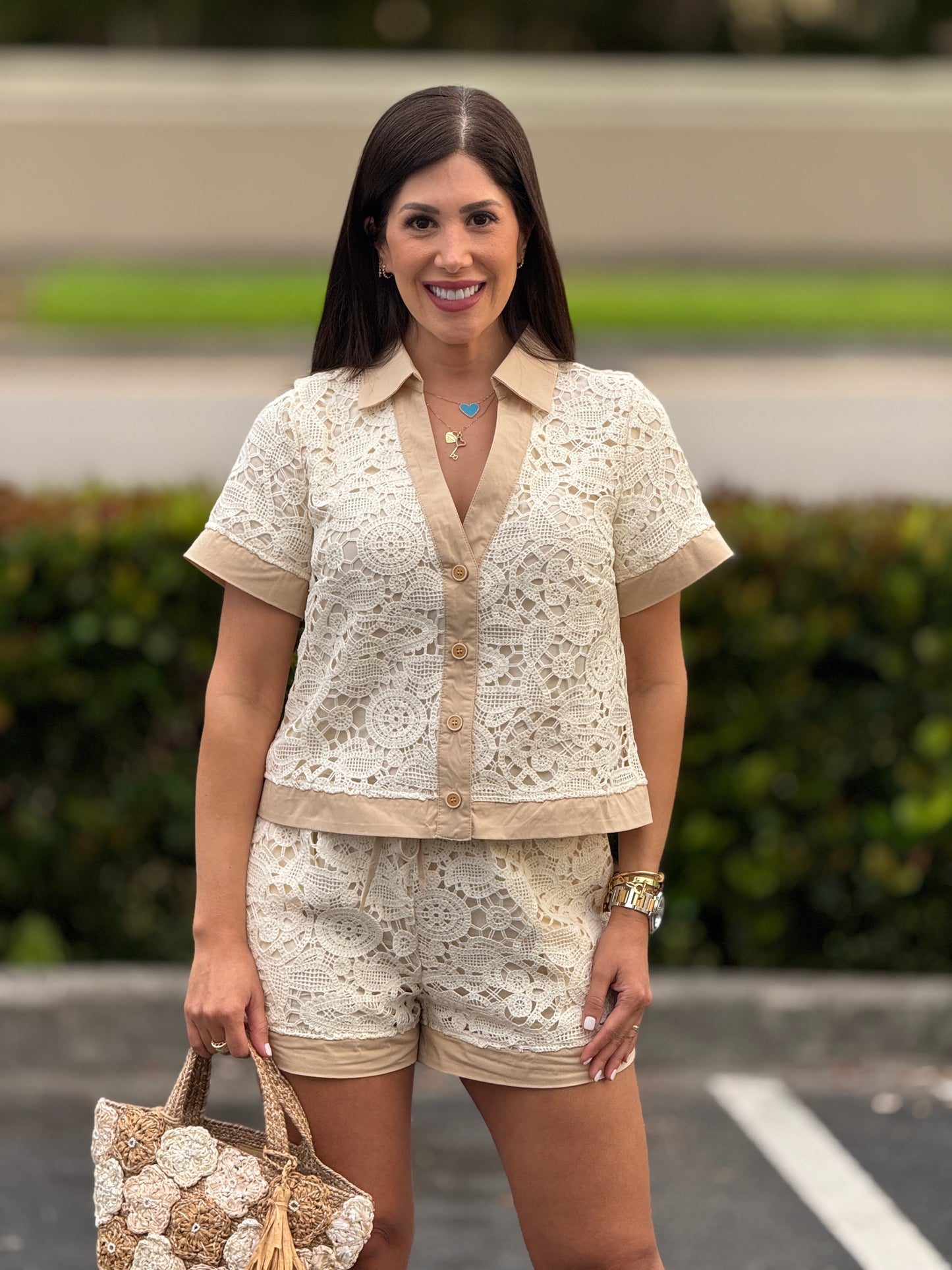 Strut Beige Torchon Set