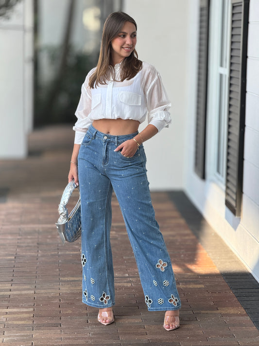 The Bows &Pearls Jeans