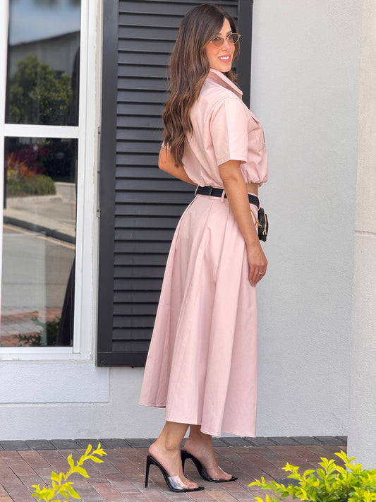 Miu Pink Skirt Set