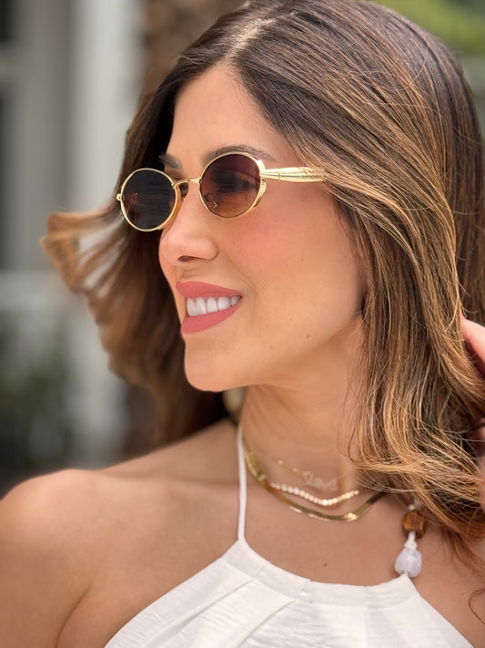 Oval Rustic Sunglasses