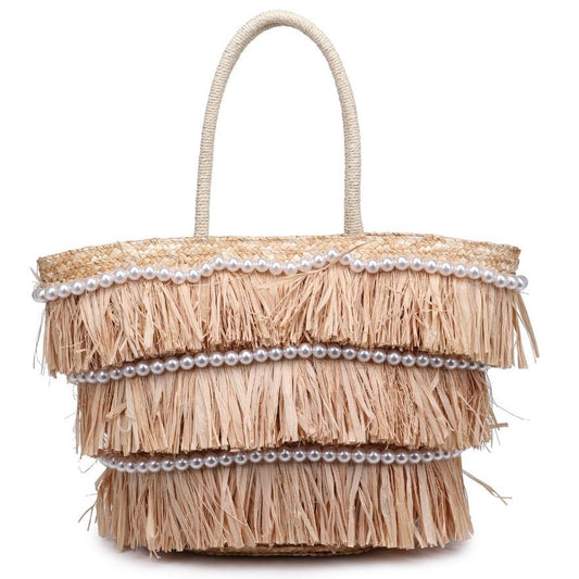 Shakira Fringe & Pearls Bag