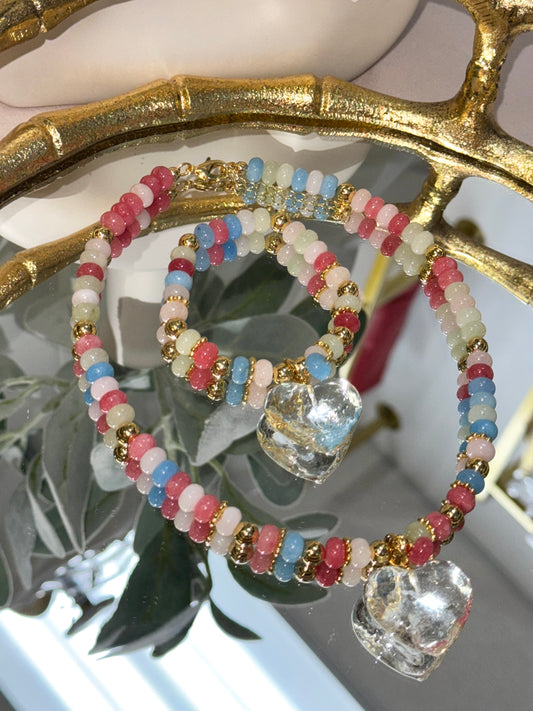 Candy Clear Necklace + Bracelet