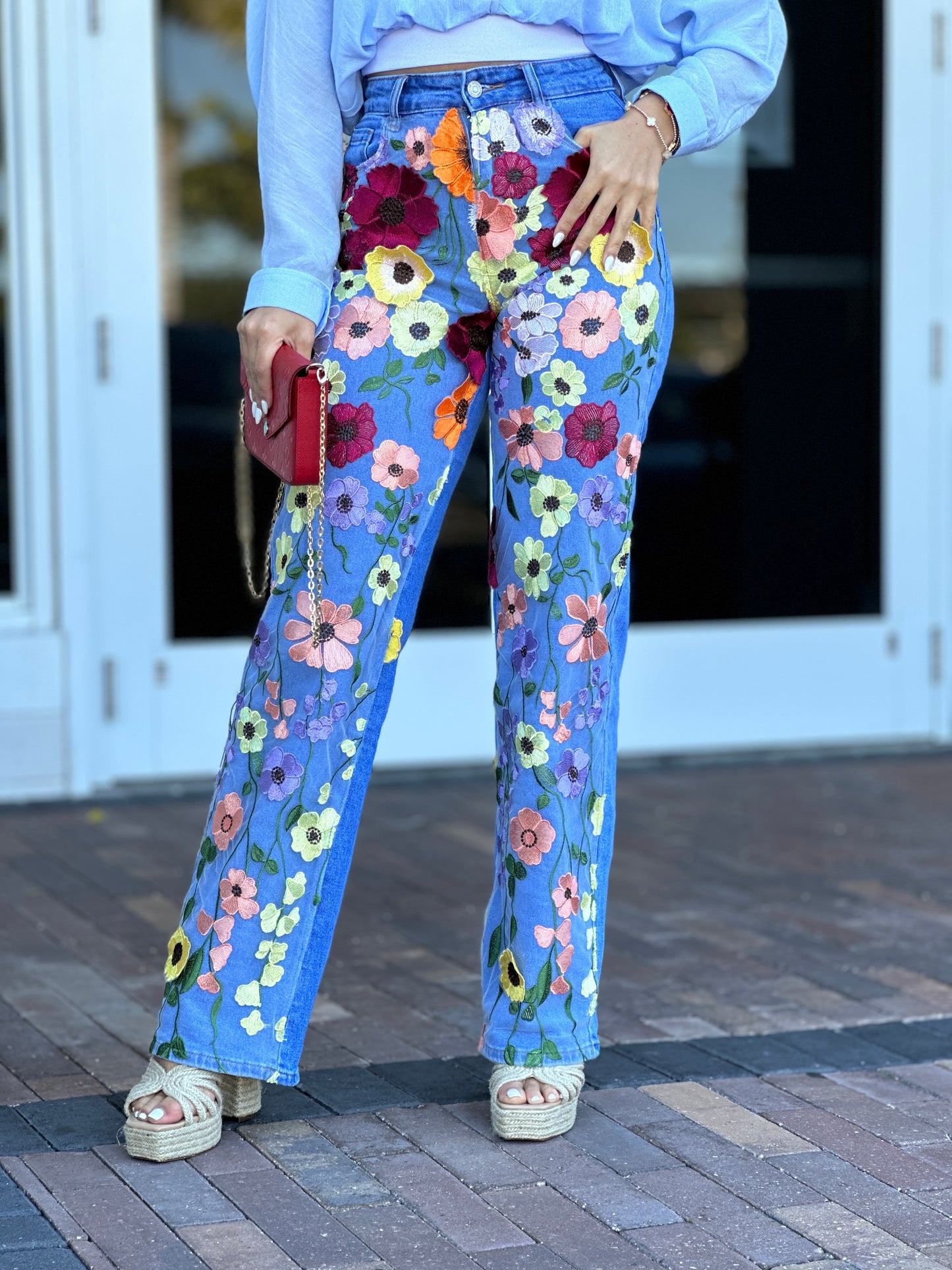 Taylor 3D Flowers Jeans