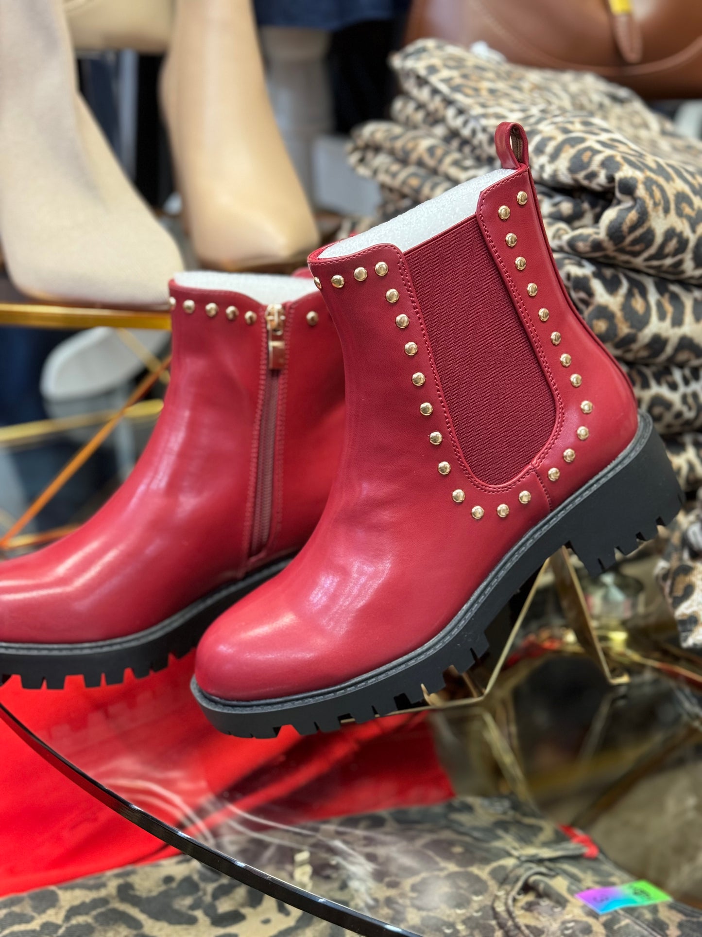 Kita Burgundy Boots