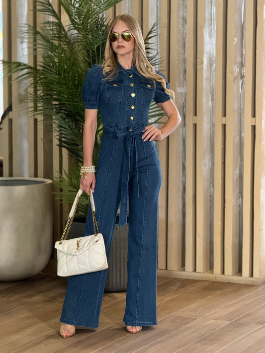Valentine Denim Jumpsuit