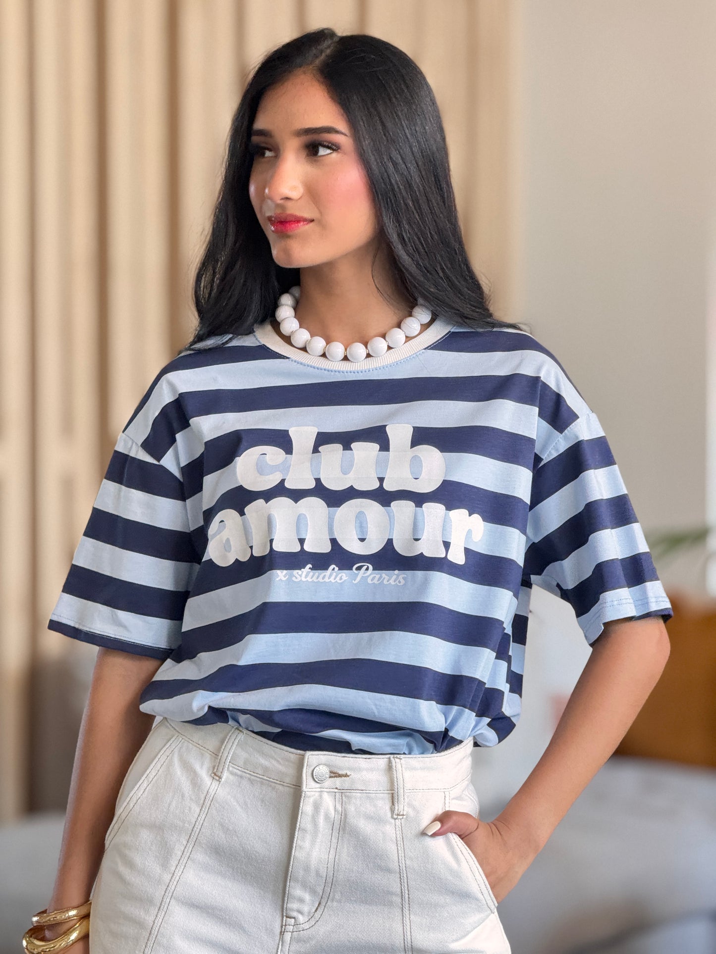 Club Amour Blue Lines T-Shirt
