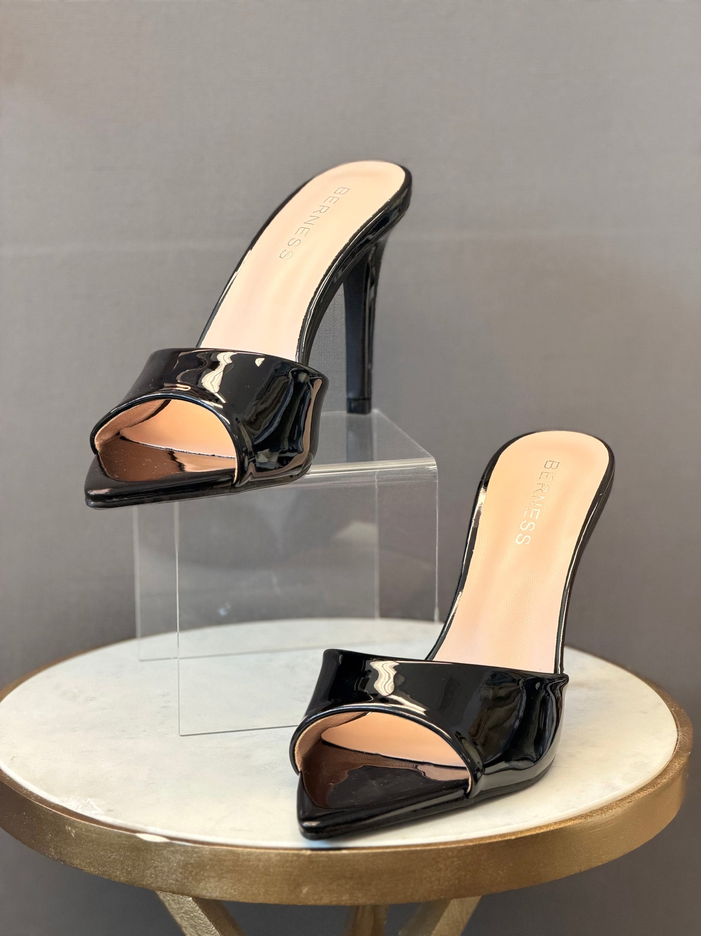 Chelli Black Heel Sandals