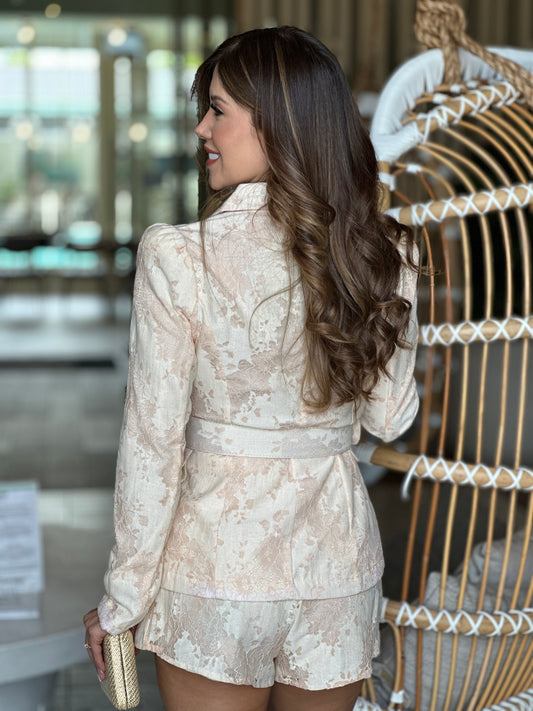 Erika Nude Blazer Set