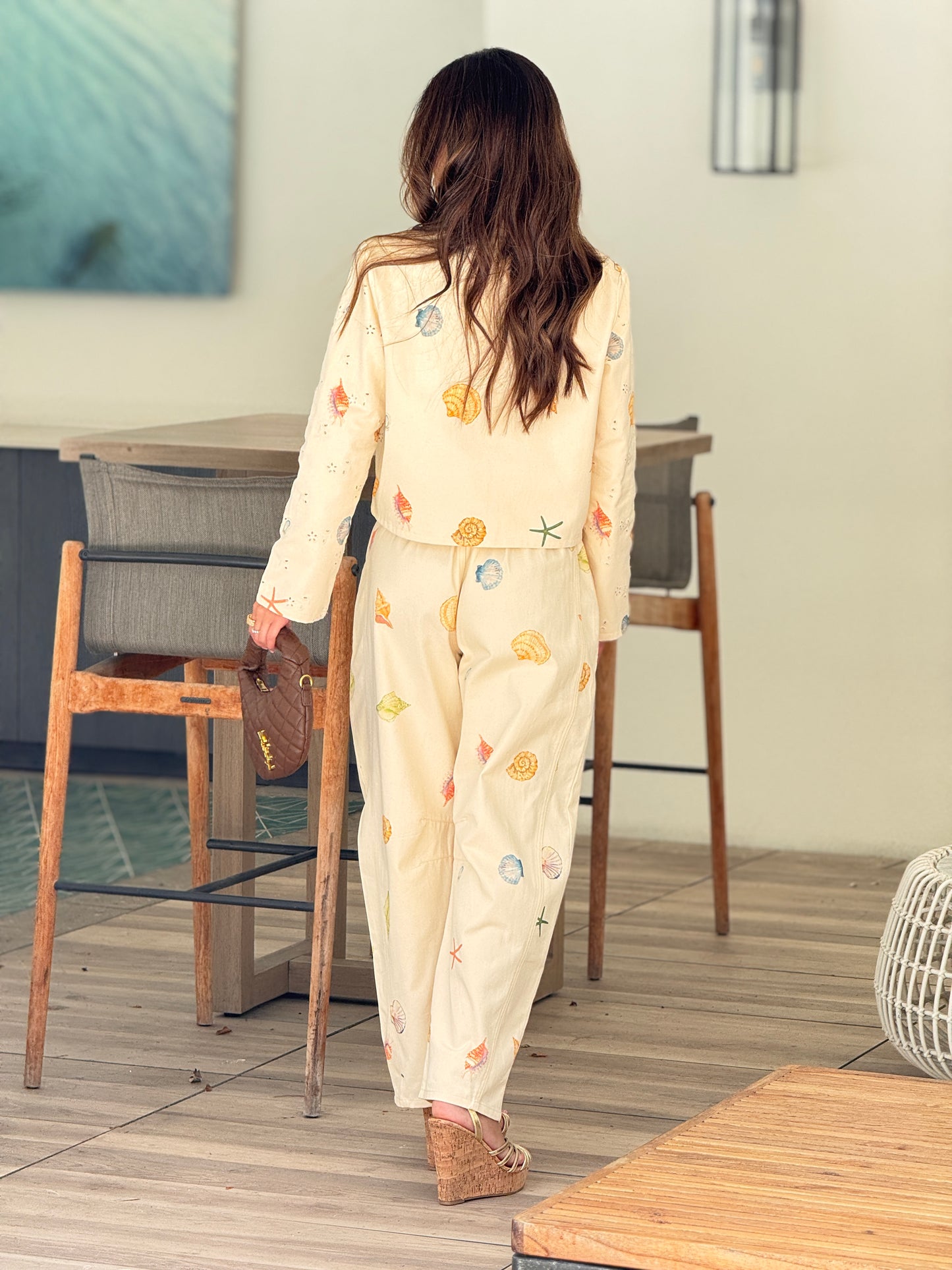 Caribe Ivory Print Pants