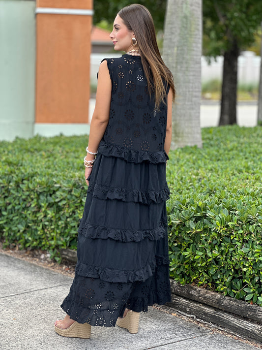 Juliette Black Sangallo Layers Dress