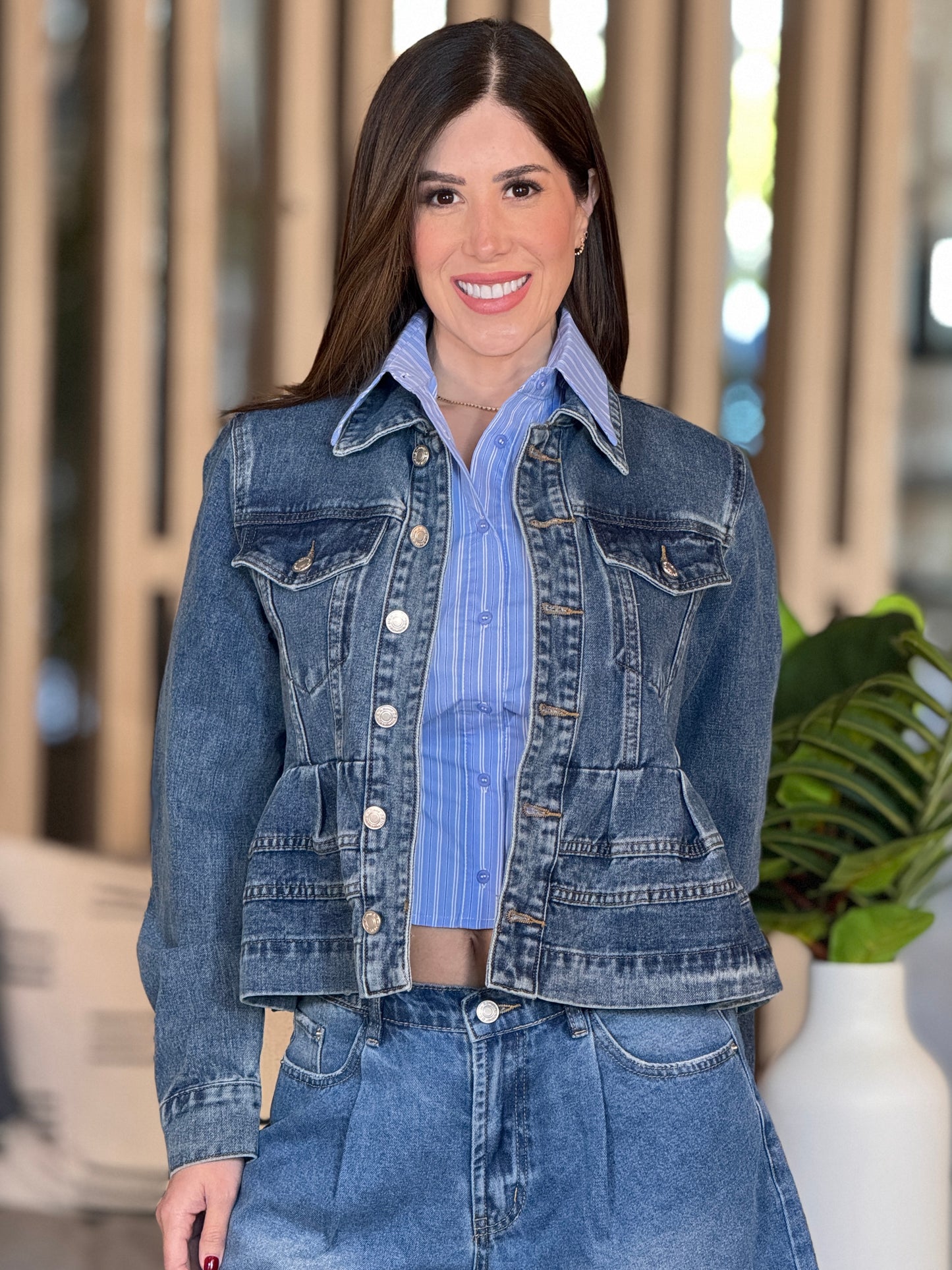 Amber Denim Jacket Top