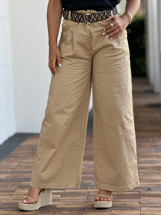 Bonnie Beige Italian Pants