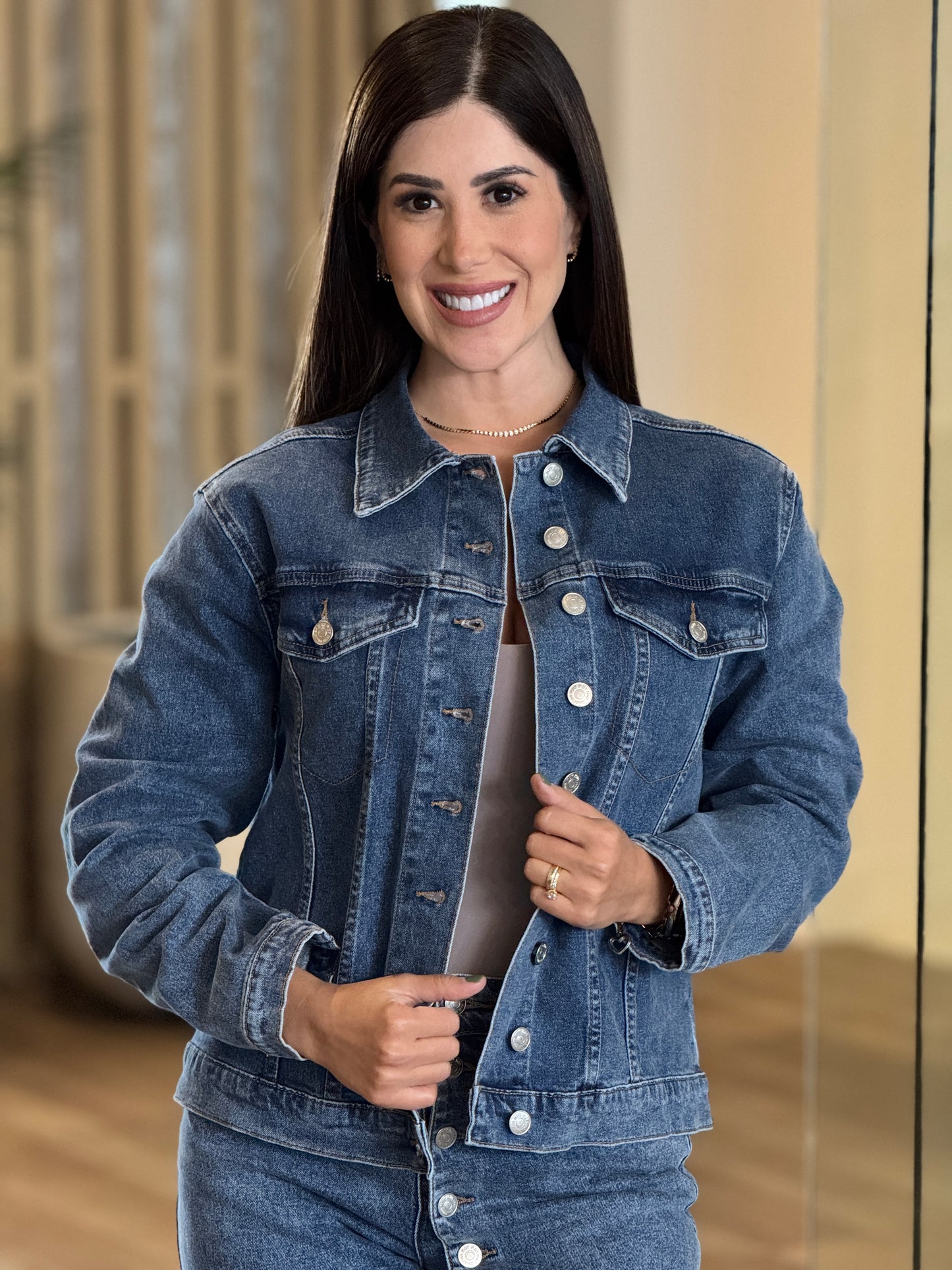 Sascha Light Denim Buttons Jacket