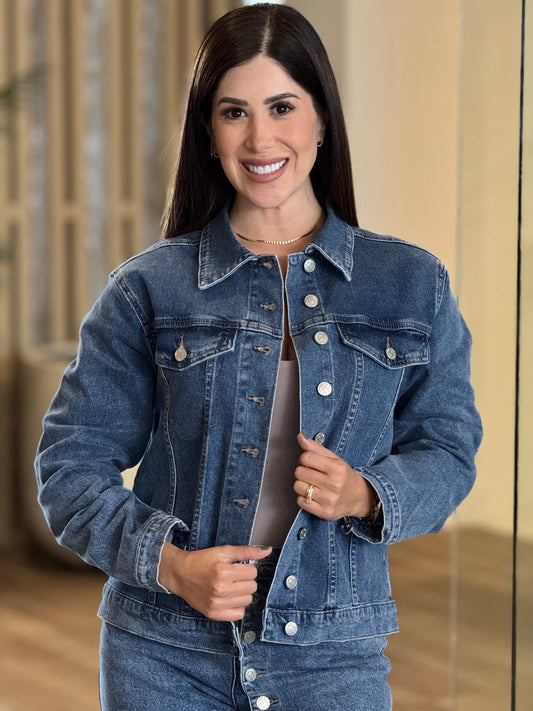 Sascha Light Denim Buttons Jacket