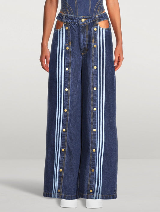 Verónica Lines Cutout Denim Pants