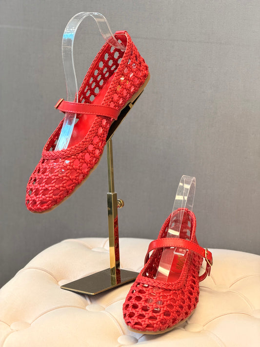 Balerie Red Ballerina Shoe