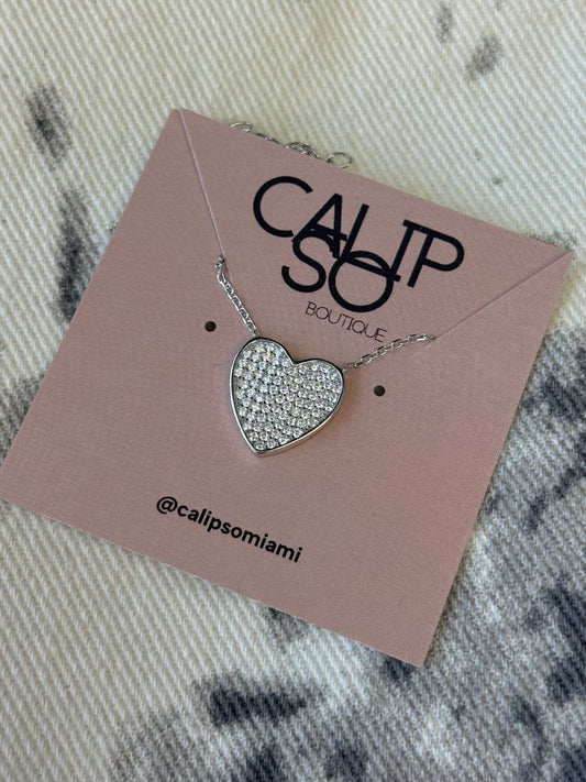 925 Silver Heart Zirconia