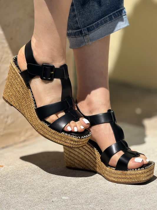 Attire Black Platform Shoes