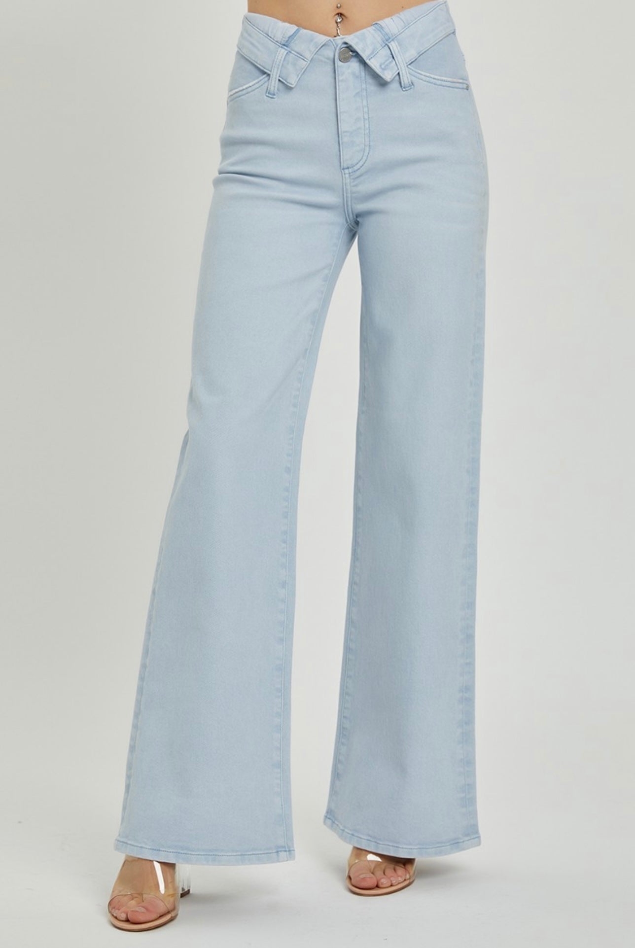 Daniella Light Blue Wide Leg Jeans