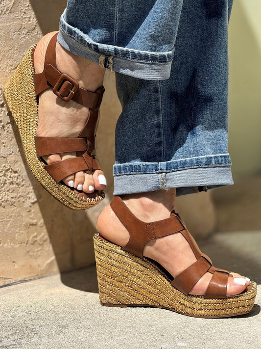 Attire Brown Platform Shoes